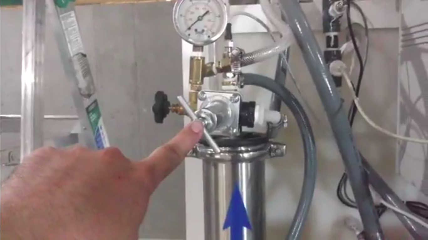 Install water treatment system